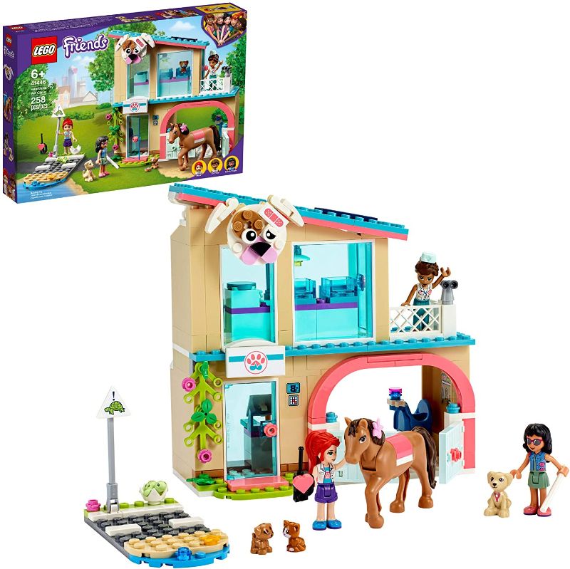 Photo 1 of LEGO Friends Heartlake City Vet Clinic 41446 Building Kit; Animal Rescue Toy Makes a Great-Value Christmas, Holiday or Birthday Gift for Kids Who Love Vet Clinic Pretend Play, New 2021 (258 Pieces)
