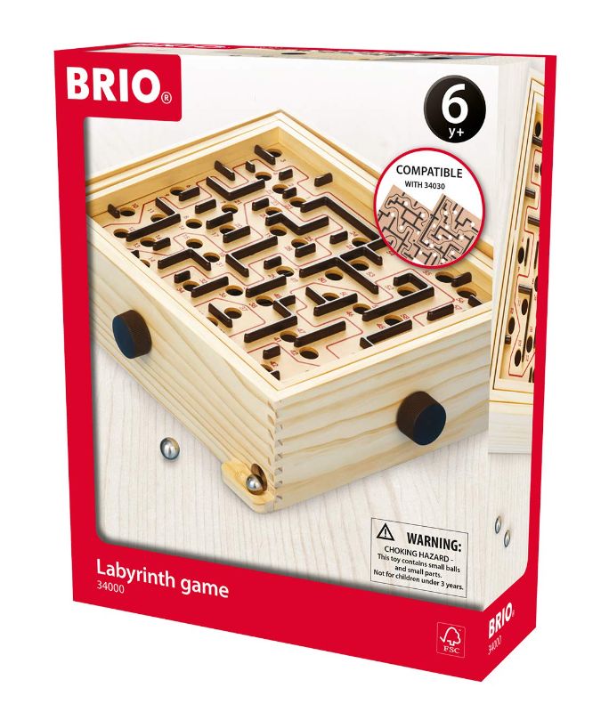 Photo 1 of BRIO 34000 Labyrinth Game | A Classic Favorite for Kids Age 6 and Up with Over 3 Million Sold
