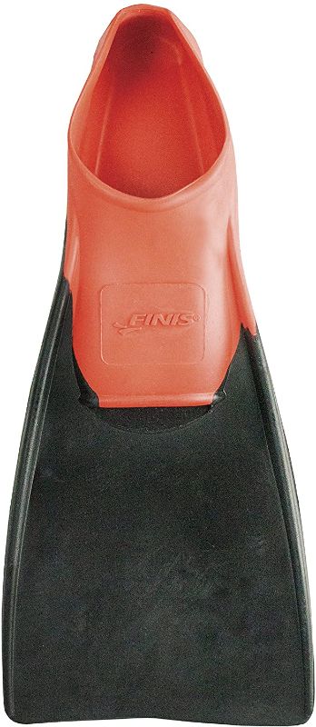 Photo 1 of FINIS Long Floating Fins for Swimming and Snorkeling Black and Orange