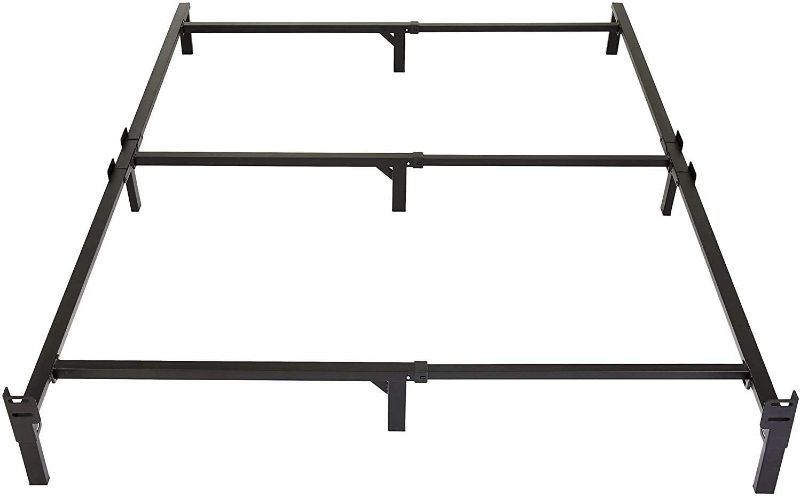 Photo 1 of Amazon Basics Metal Bed Frame, 9-Leg Base for Box Spring and Mattress - Queen, 79.5 x 60-Inches, Tool-Free Easy Assembly
