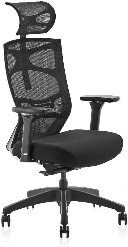 Photo 1 of CLATINA Ergonomic Mesh Executive Chair with 4D Arm Rest and Adaptive Synchronize Seat High Back Swivel for Home Office

