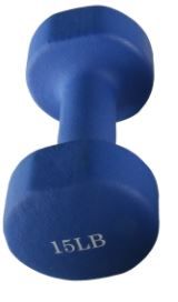 Photo 1 of 15LB DUMBBELL NEOPRENE COATED WEIGHT