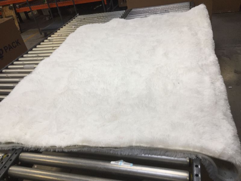 Photo 2 of 10'X6' FUR SHAG RUG NON SLIP