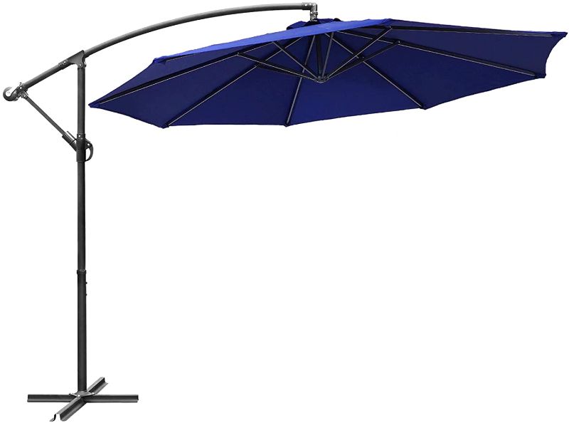 Photo 1 of  10Ft Outdoor Adjustable Offset Cantilever Hanging Patio Umbrella 
