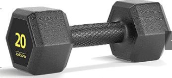 Photo 1 of AIMEISHI Hex Dumbbell PVC Encase Coating Free Weight Dumbbell Set for Strength Training, Home Gym Fitness Body Workout 20LB
