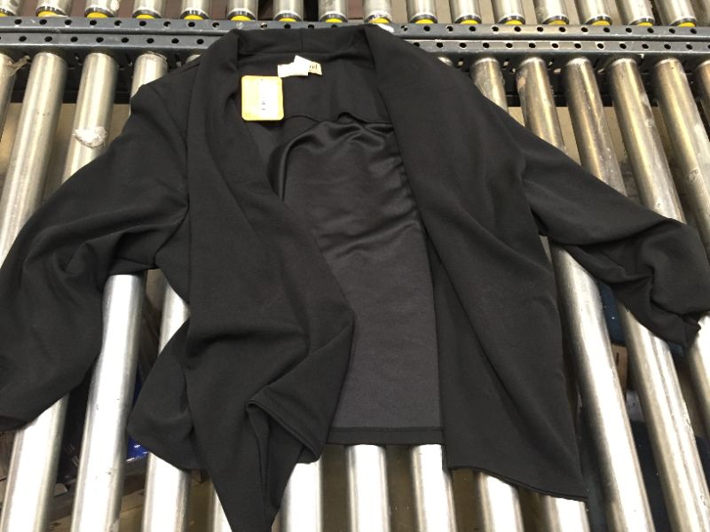 Photo 2 of Hybrid & Company Womens Casual Work Office Open Front Blazer Jacket with Removable Shoulder Pads Made in USA 3XL
