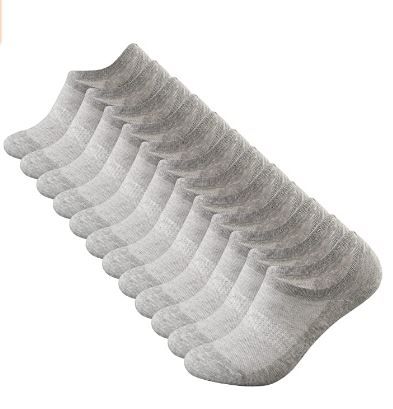 Photo 1 of ONKE Mens Combed Cotton No Show Socks 12/6 Pairs Non Slip Gels Light Thin Flats Boat Loafer Low Liner Socks SIZE SMALL 6-8
