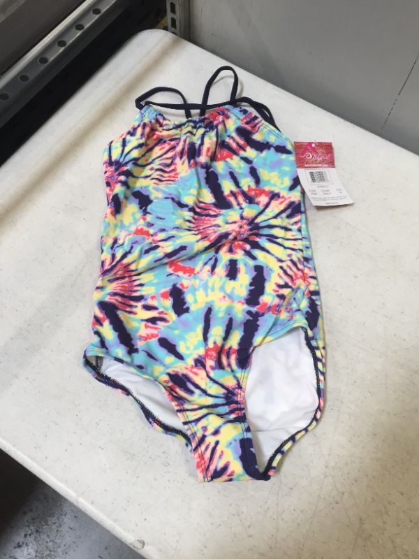 Photo 2 of Kanu Surf Girls' Jasmine Beach Sport Halter One Piece Swimsuit MULTICOLOR
SIZE 12