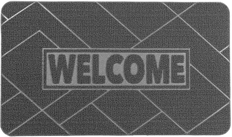 Photo 1 of Welcome Mat Outdoor, Anti-Fatigue Non-Slip Doormats for Outside Entry, Muddy Easy-Clean Entrance Mats for Front Door, Entryway, High Traffic Areas 17"x30"
