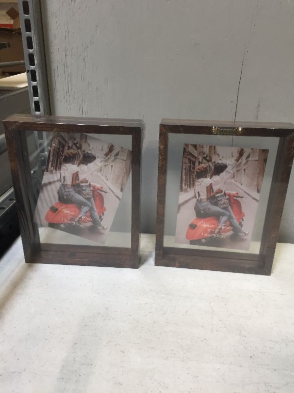 Photo 2 of 2 PCK  FLOATING PICTURE FRAMES 5X7