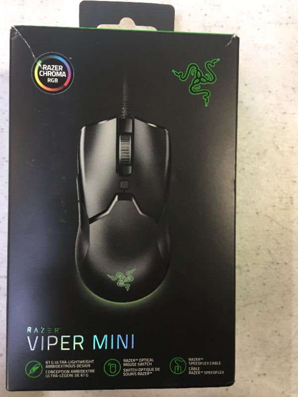 Photo 3 of Razer - Viper Mini Wired Optical Gaming Mouse with Chroma RGB Lighting - Black
