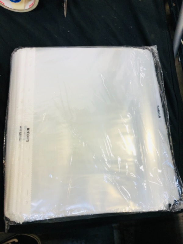 Photo 2 of Sheet Protectors,400 Page,Page Protector 8.5" x 11" ?for 2/3/4 Ring Binder, Top Loading Paper Protector with Reinforced Holes,Holds Multiple Sheets?Letter Size,
