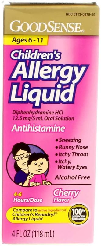 Photo 1 of 2 PACK - Good Sense Children's Allergy Relief Liquid Cherry - 4 fl oz