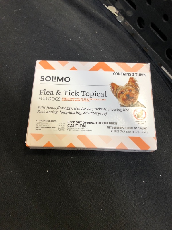 Photo 2 of Amazon Brand - Solimo Flea and Tick Treatment for Dogs
