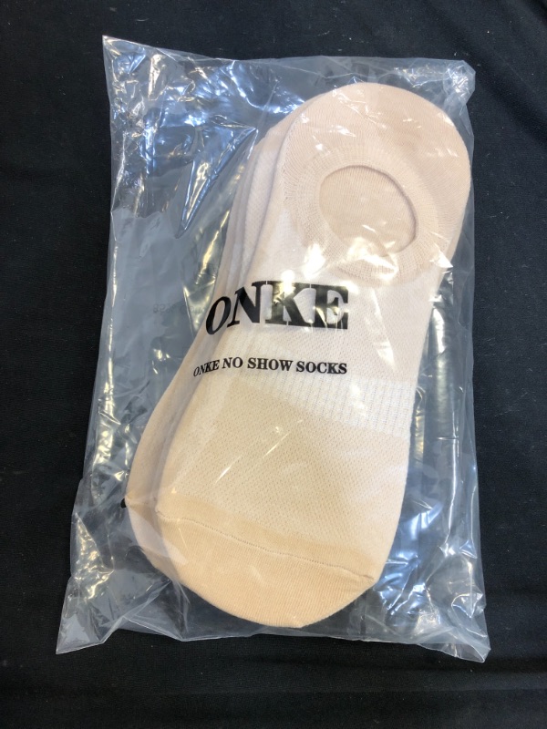 Photo 2 of ONKE Mens Combed Cotton No Show Socks 12/6 Pairs Non Slip Gels Thin Flats Boat Loafer Low Socks - MEDIUM - SIZE 6-8 
