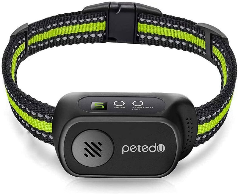 Photo 1 of Dog Bark Collar - Rechargeable Bark Collar for Small Medium Large Dogs, Humane Anti Barking Collar with Beep Vibration and Shock
