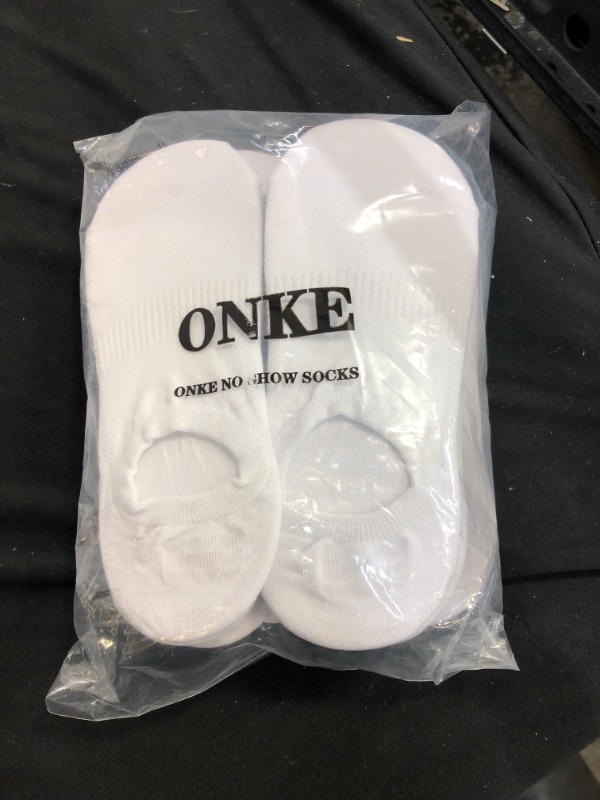 Photo 2 of ONKE Mens Combed Cotton No Show Socks 12/6 Pairs Non Slip Gels Light Thin Flats Boat Loafer Low Liner Socks - small - size 6-8 
