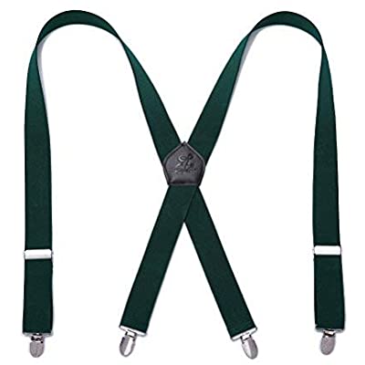 Photo 1 of KANGDAI BRACES MEN DARK GREEN SUSPENDERS 