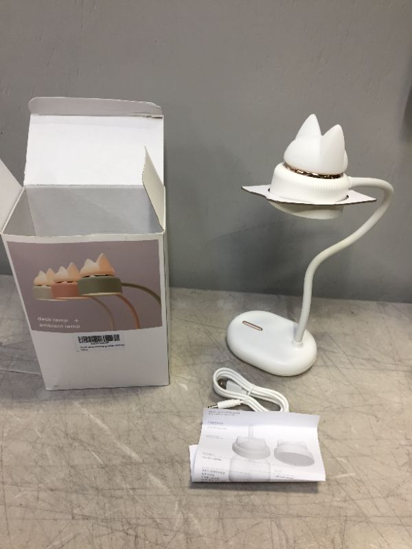 Photo 2 of DESK LAMP AND AMBIENT LAMP DESK LAMP RECHARGEABLE 14 INCHES IN LENGTH