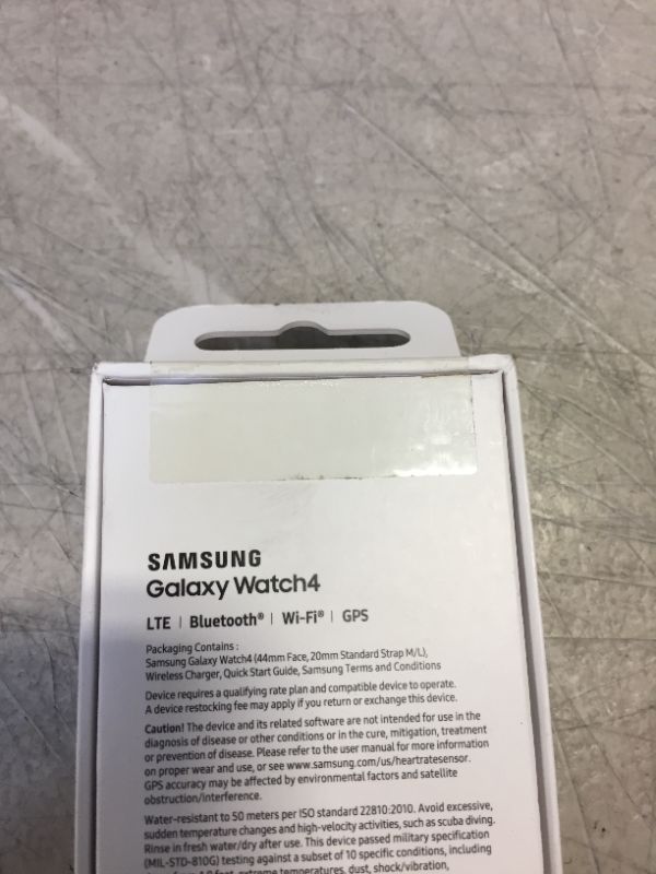 Photo 2 of  Samsung - Galaxy Watch4 Aluminum Smartwatch 44mm LTE - Silver **FACTORY SEALED**