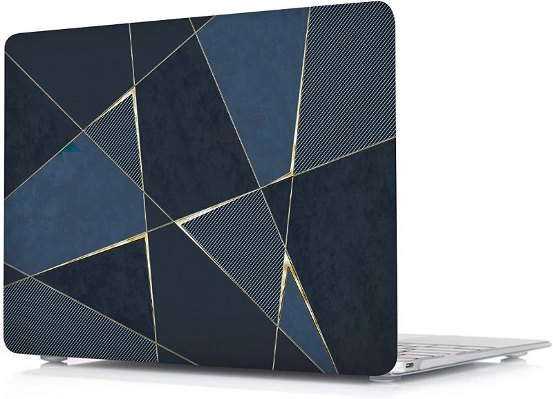 Photo 1 of Valkit MacBook Air 13 inch Case 2019 2018 Release A1932 with Retina Display, Plastic Hard Shell Case Only Compatible with Mac Air 13 with Touch ID, Navy Blue
