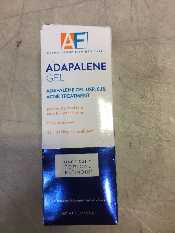 Photo 2 of Acne Free Adapalene Gel 0.1%, Once-Daily Topical Retinoid Acne Treatment, Dermatologist Developed, Unclogs Pores and Clears Acne, Prevents and Improve Whiteheads and Blackheads, 0.5 Ounce --- EXP 02/2022