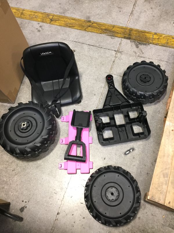 Photo 1 of LEADZM LZ-925 Kids Electric Ride On Car Toy Agricultural Vehicle Battery 12V7AH * 1 Without Remote Control with Rear Bucket Pink---COULD NOT TEST---
