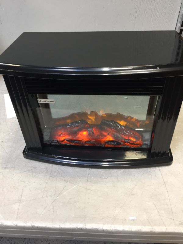 Photo 3 of DONYER POWER 14" Mini Electric Fireplace Portable Heater, 1500W, Black Metal Frame---ITEM IS SCUFFED---