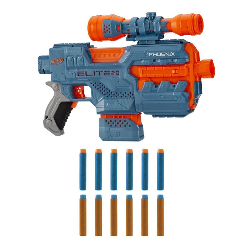 Photo 1 of NERF Elite 2.0 Star Phoenix CS-6 Blaster---MISSING 6 BULLETS---

