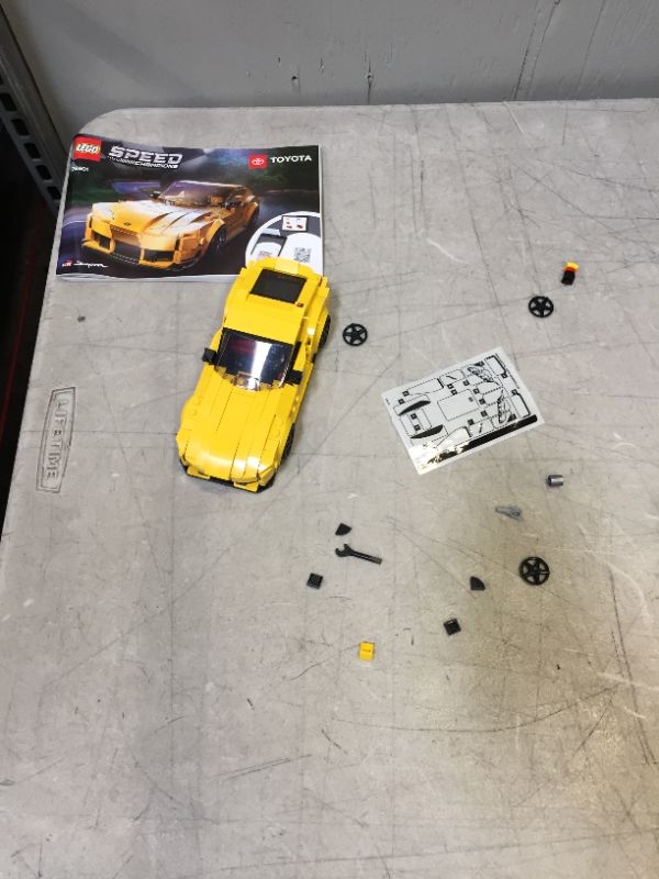 Photo 2 of LEGO Speed Champions Toyota GR Supra 76901 Toy Car Building Toy---ALREADY BUILT---LOOSE PARTS---POSSIBLE MISSING---

