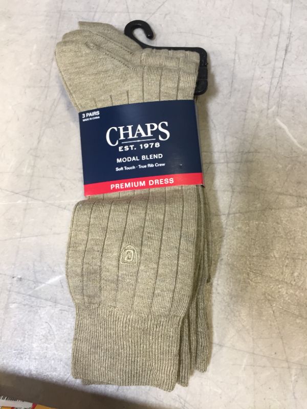 Photo 2 of CHAPS MODAL BLEND PREMIUM DRESS SOCKS-3 PAIRS-SOCKS SIZE 10-13