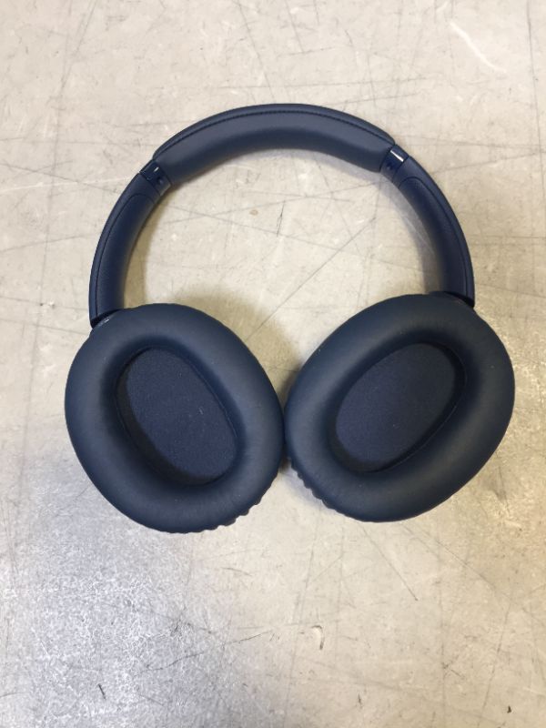 Photo 3 of Sony WH-CH710N - Headphones with mic - full size - Bluetooth - wireless - NFC - active noise canceling - 3.5 mm jack - blue---ITEM IS DIRTY---NO CABLES/CHARGER----
