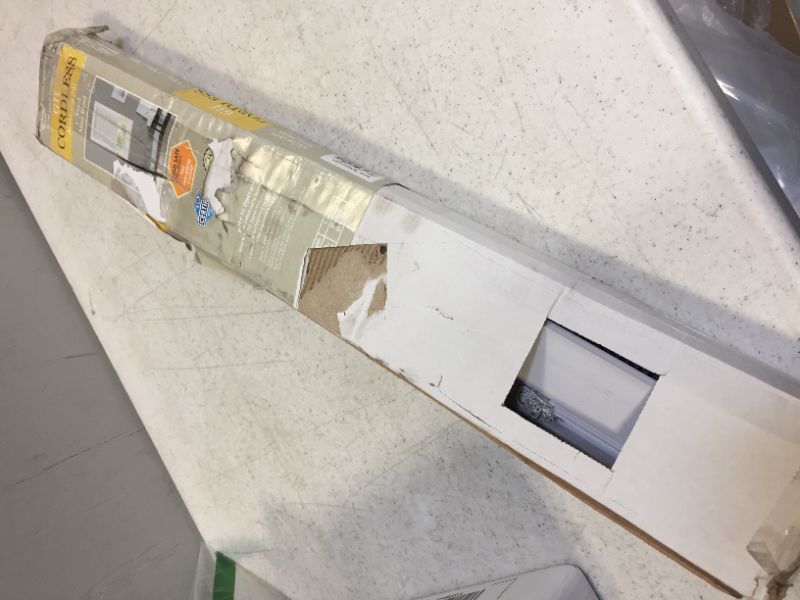 Photo 2 of Achim GII Morningstar Indoor Cordless White Vinyl Light Filtering Window Mini Blind, 42" L x 23" W