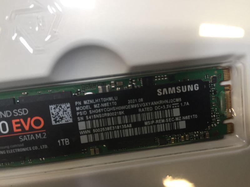 Photo 4 of **open box**Samsung 1 TB Solid State Drive - SATA (SATA/600) - Internal - M.2 2280 - 550 MB/

