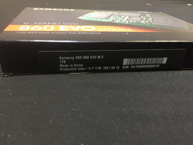 Photo 2 of **open box**Samsung 1 TB Solid State Drive - SATA (SATA/600) - Internal - M.2 2280 - 550 MB/
