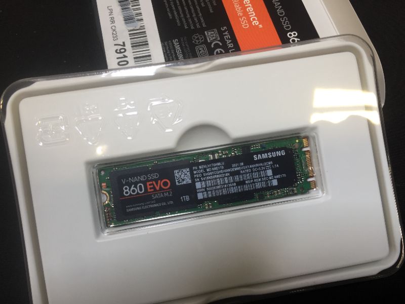 Photo 3 of **open box**Samsung 1 TB Solid State Drive - SATA (SATA/600) - Internal - M.2 2280 - 550 MB/
