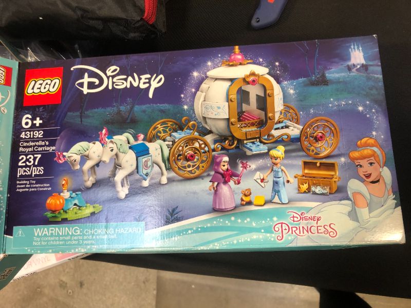 Photo 1 of LEGO Disney Cinderella’s Royal Carriage 43192; Creative Building Kit That Makes a Great Gift, New 2021 (237 Pieces)
