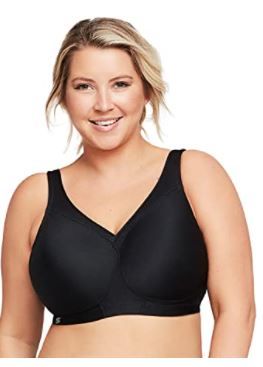 Photo 1 of Glamorise Women's Full Figure MagicLift Plus Size Seamless Wirefree Back Close Sports Bra #1006 40DD