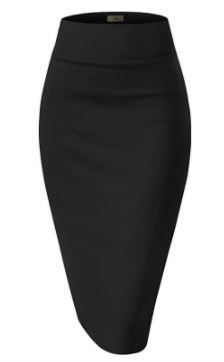 Photo 1 of H&C Women Premium Nylon Ponte Stretch Office Pencil Skirt Made Below Knee Made in The USA SMALL