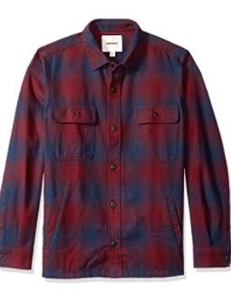 Photo 1 of Goodthreads Men's Heavyweight Flannel Shirt LARGE 