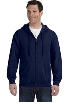 Photo 1 of GILDAN NAVY BLUE HOODIE ZIP UP SIZE SMALL