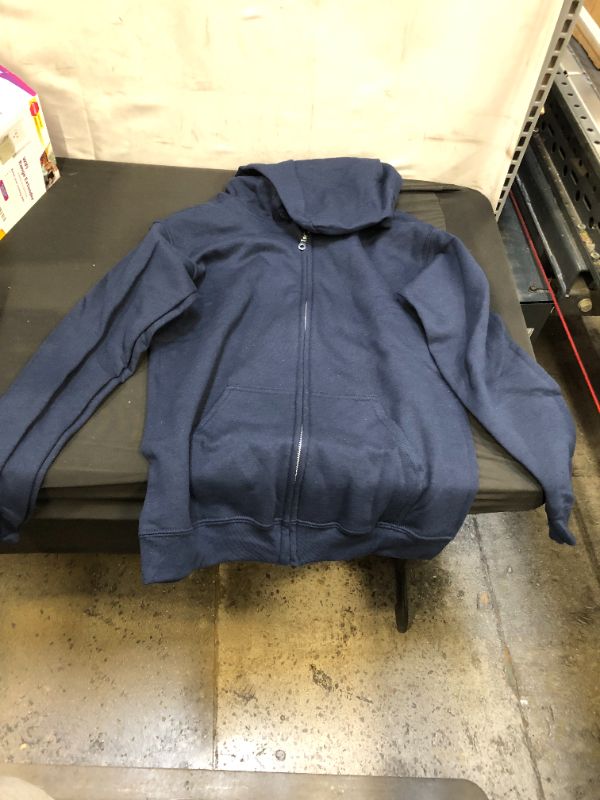 Photo 2 of GILDAN NAVY BLUE HOODIE ZIP UP SIZE SMALL