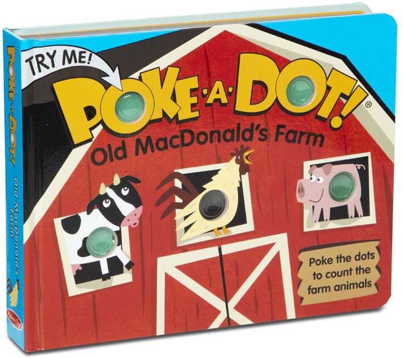 Photo 1 of Melissa & Doug Children's Book - Poke-a-Dot: Old MacDonald’s Farm (Board Book with Buttons to Pop)