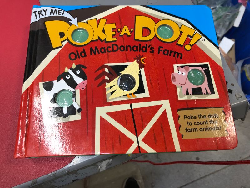 Photo 2 of Melissa & Doug Children's Book - Poke-a-Dot: Old MacDonald’s Farm (Board Book with Buttons to Pop)