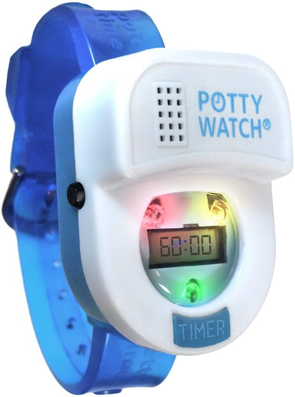 Photo 1 of Potty Time: The Original Potty Watch | Water Resistant, Toilet Training Aid, Warranty Included. (30, 60 or 90 Min Automatic Timers Plays Music & Flashing Lights for Fun & Gentle Reminders), Blue