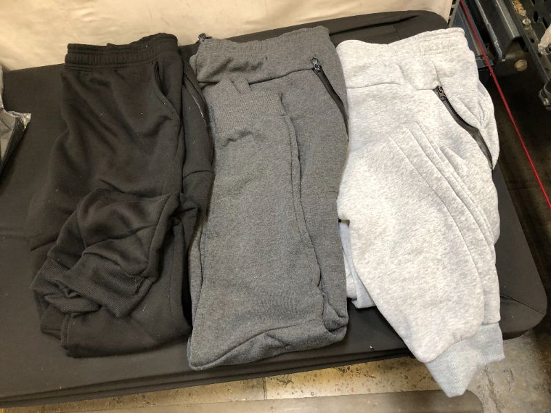 Photo 2 of Ultra Performance Fleece Active Tech Joggers for Men, Mens Sweatpants with Zipper Pockets 3 Pack SIZE XL