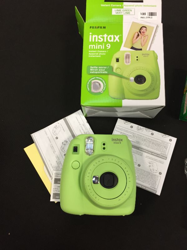 Photo 3 of Fujifilm Instax Mini 9 Instant Camera, Lime Green and accessories 