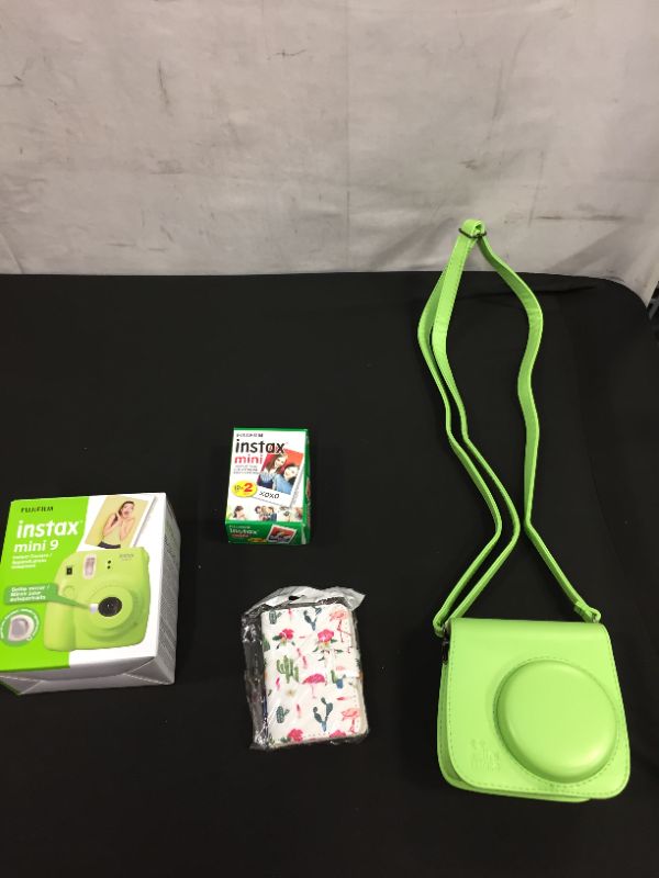 Photo 2 of Fujifilm Instax Mini 9 Instant Camera, Lime Green and accessories 