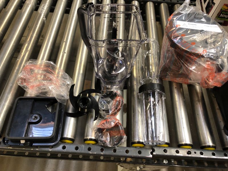 Photo 1 of Ninja BL770 Mega Kitchen System, 1500W, 4 Functions for Smoothies, Processing, Dough, Drinks & More, with 72-oz.* Blender Pitcher, 64-oz. Processor Bowl, (2) 16-oz. To-Go Cups & (2) Lids, Black
OUT OF BOX ITEMS 