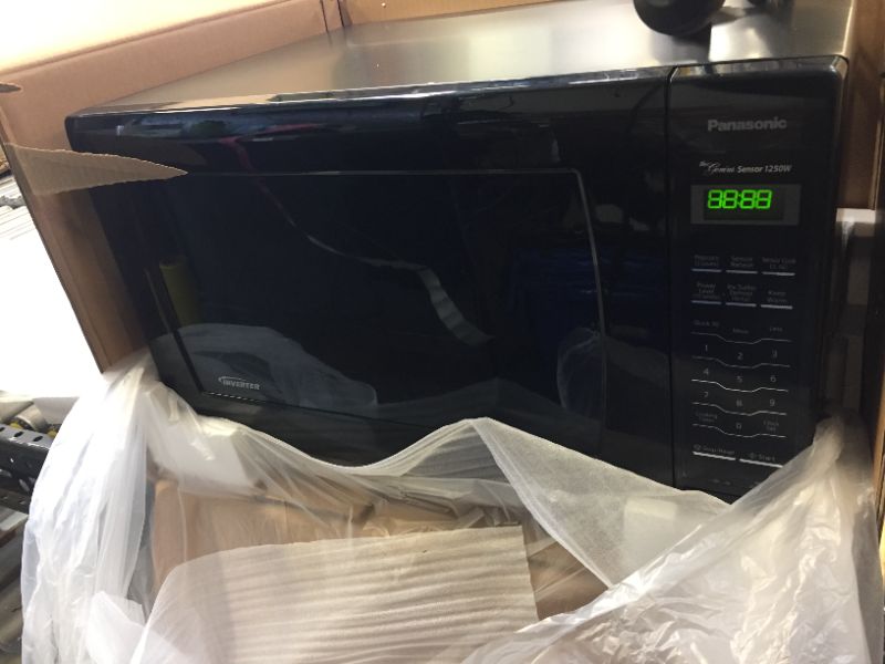 Photo 2 of Panasonic 2.2 Cu. Ft. Countertop Microwave Oven with Inverter Technology, Black